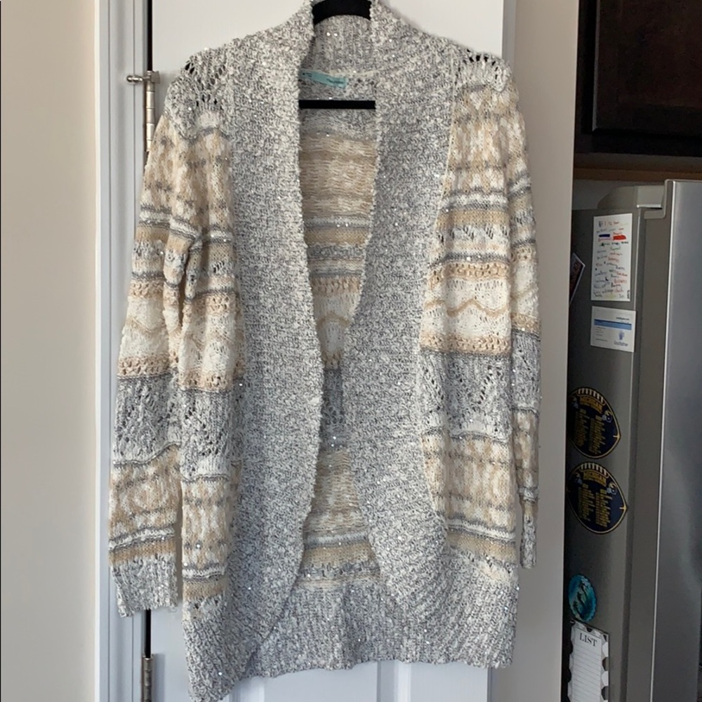 Cardigan with sequins